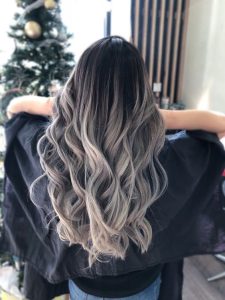Mechas Balayage Cenizo