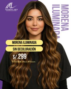 morena iluminada sin decoloracion